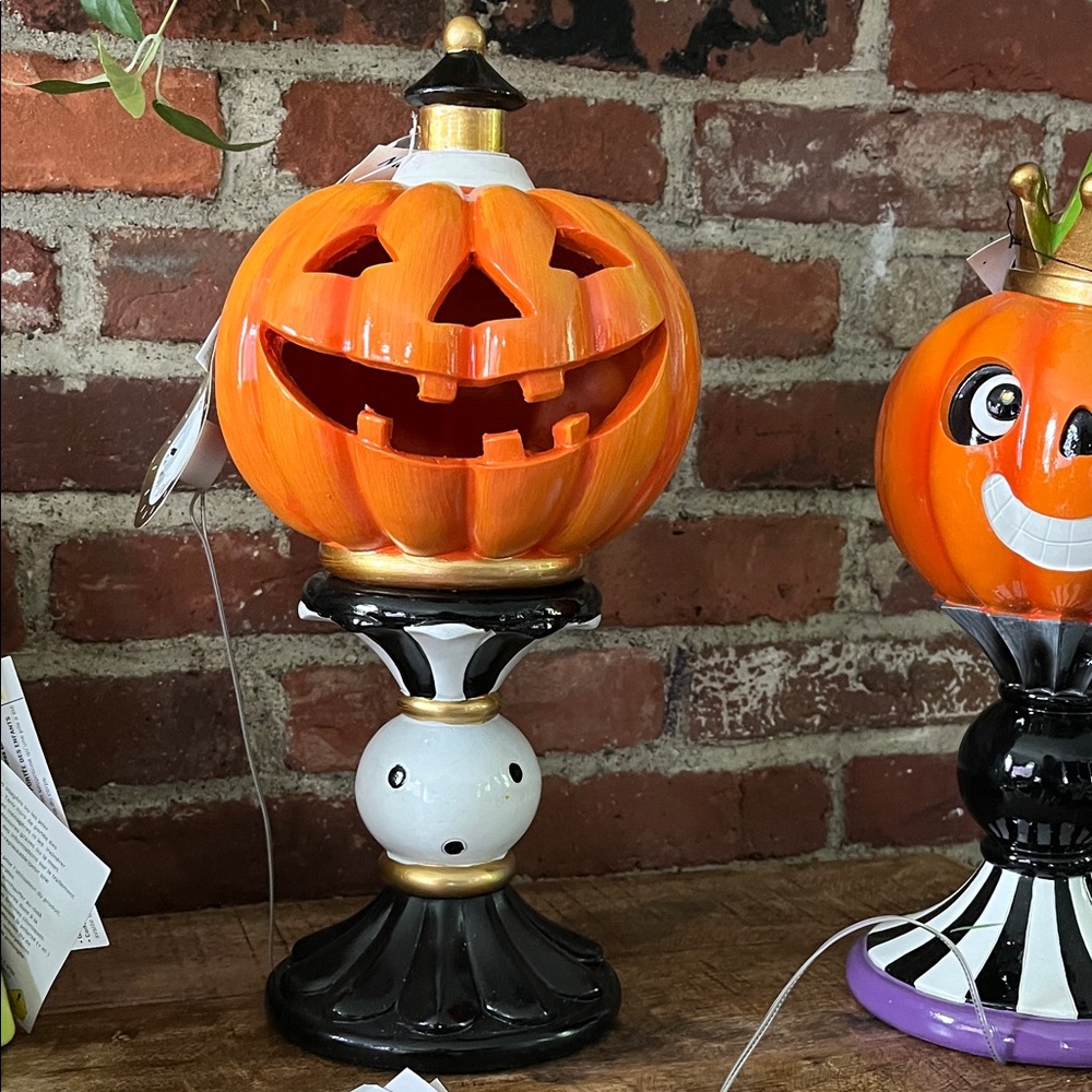 Festive Orange Pumpkin Decor by [Brand] - Picture 2 of 13